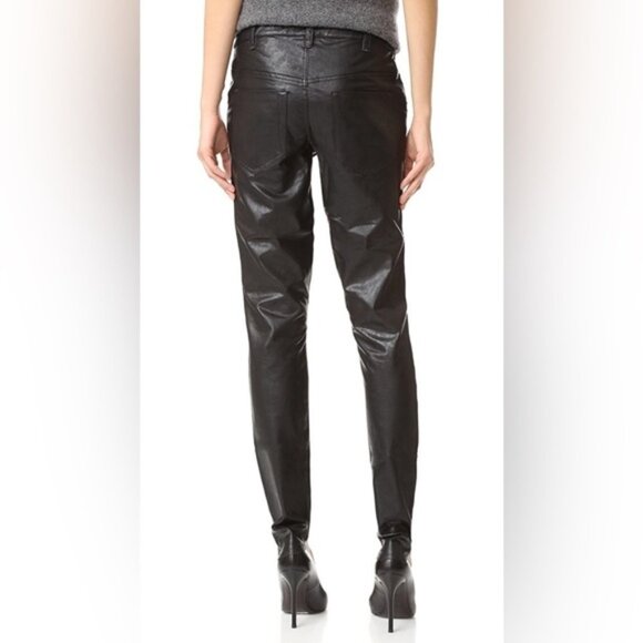 Free People One Teaspoon Apollo Pant Straight Leg Faux leather Black Size S - Picture 16 of 16